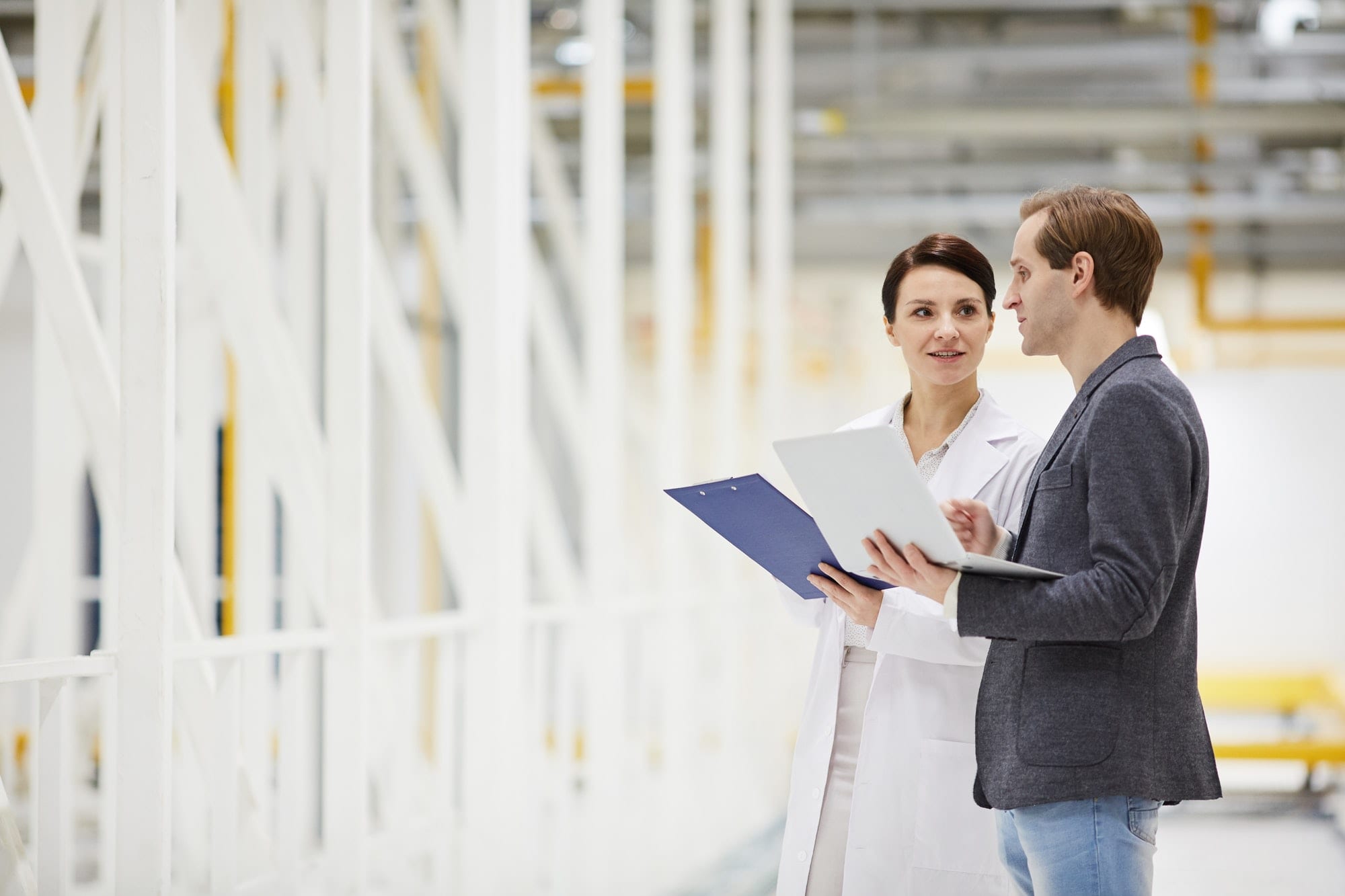 IT researchers discussing transaction-related algorithms