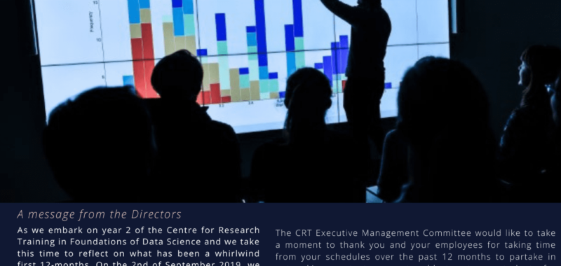 SFI Centre for Research Training in Foundations of Data Science Newsletter Issue 4 2020